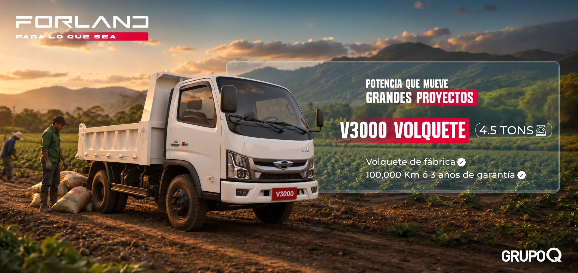 v3000 - 4,5 TONS FORLAND PARA LO QUE SEA - Grupo Q