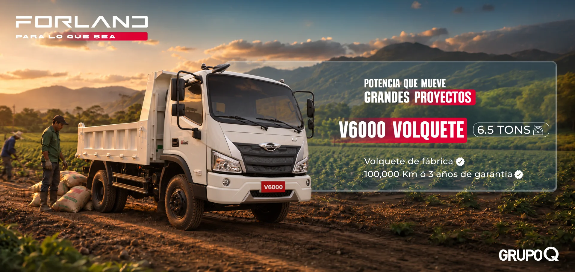 Forland V6000 VOLQUETE - 6 TON - FORLAND PARA LO QUE SEA - GRUPO Q