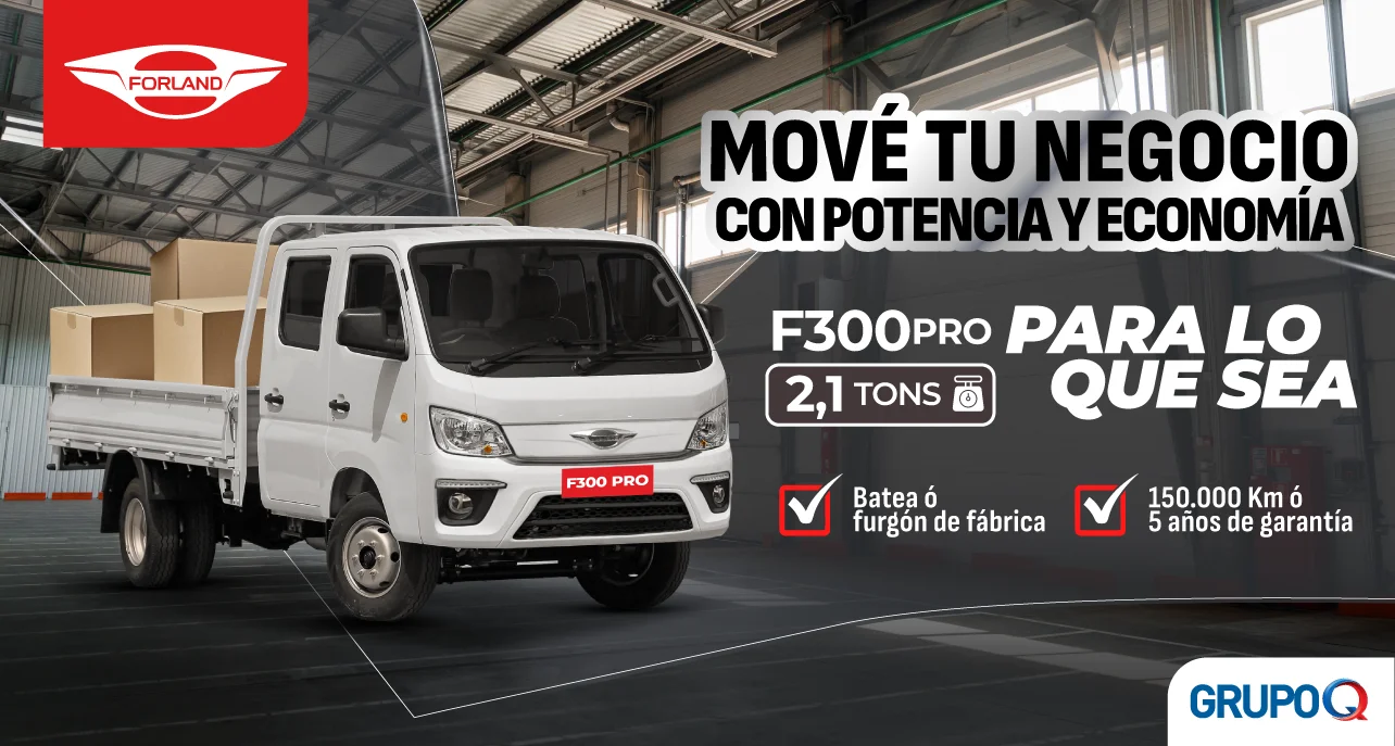 Forland F300 PRO Costa Rica - Para lo que sea - Capacidad de carga 2.1 TON - Batea incluida de fábrica - Garantía 5 años o 150000 km - Grupo Q