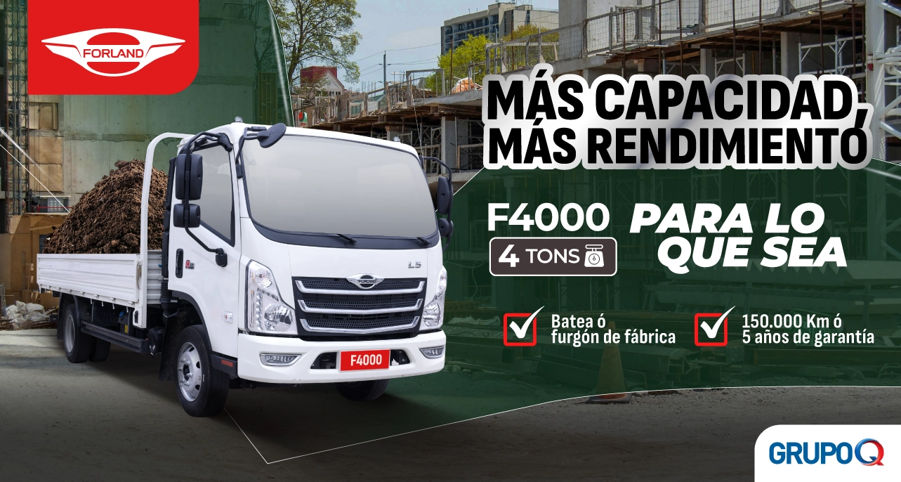 NUEVO Forland F4000 BATEA Costa Rica - Para lo que sea - Capacidad de carga 4 TON - Batea incluida de fábrica - Garantía 5 años o 150000 km - Grupo Q