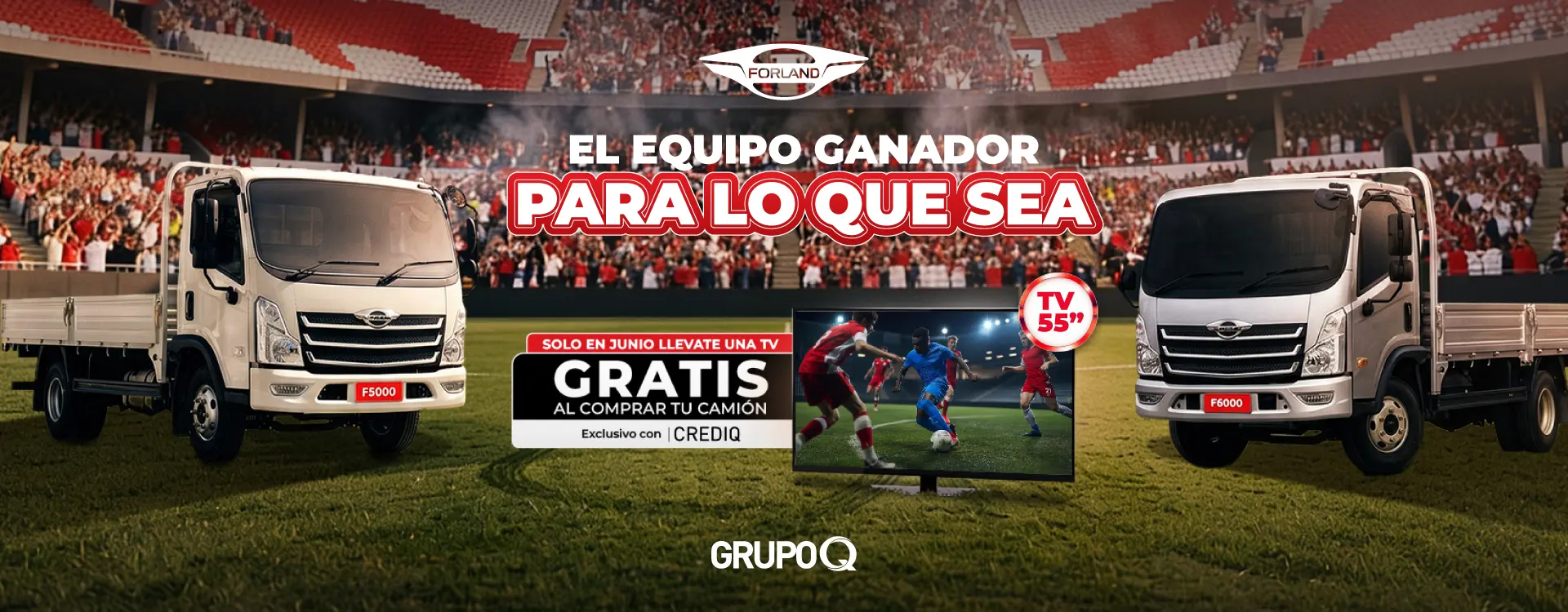 Forland Costa Rica | SOLO EN JUNIO LLEVATE UNA TV GRATIS AL COMPRAR TU CAMIÓN | Condiciones exclusivas CREDIQ